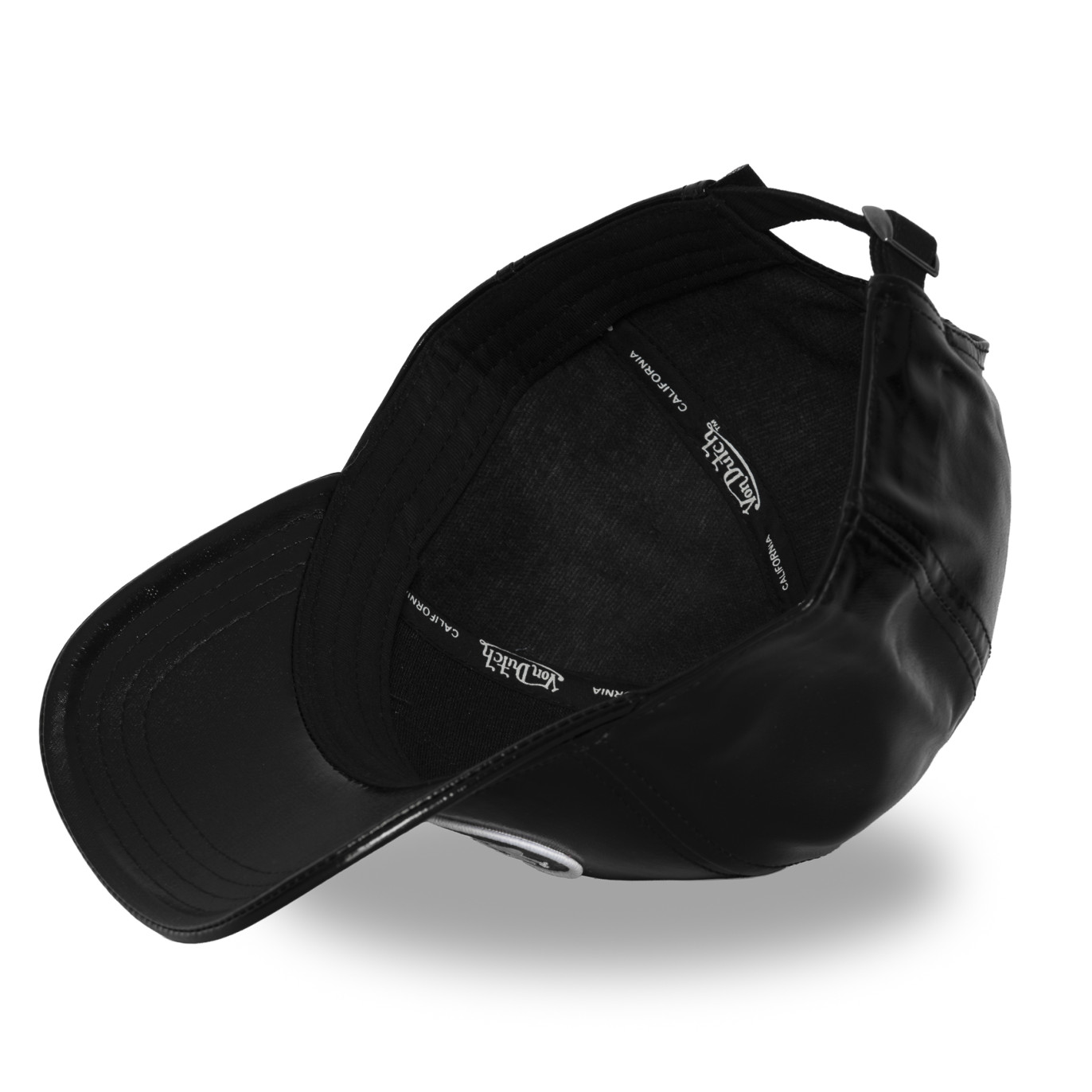 Casquette Vondutch Noire Baseball Strapback / Boucle effet Brillant SHINY | VonDutch