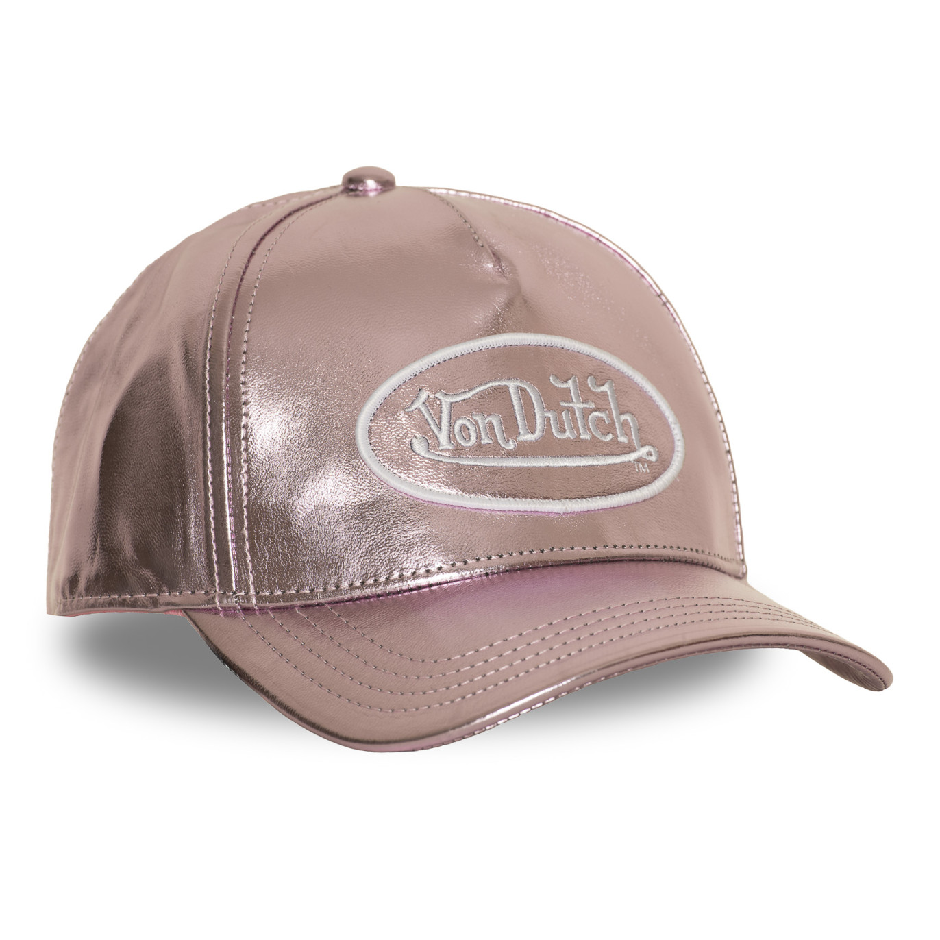 Casquette Vondutch Rose Baseball Strapback / Boucle effet Brillant SHINY | VonDutch