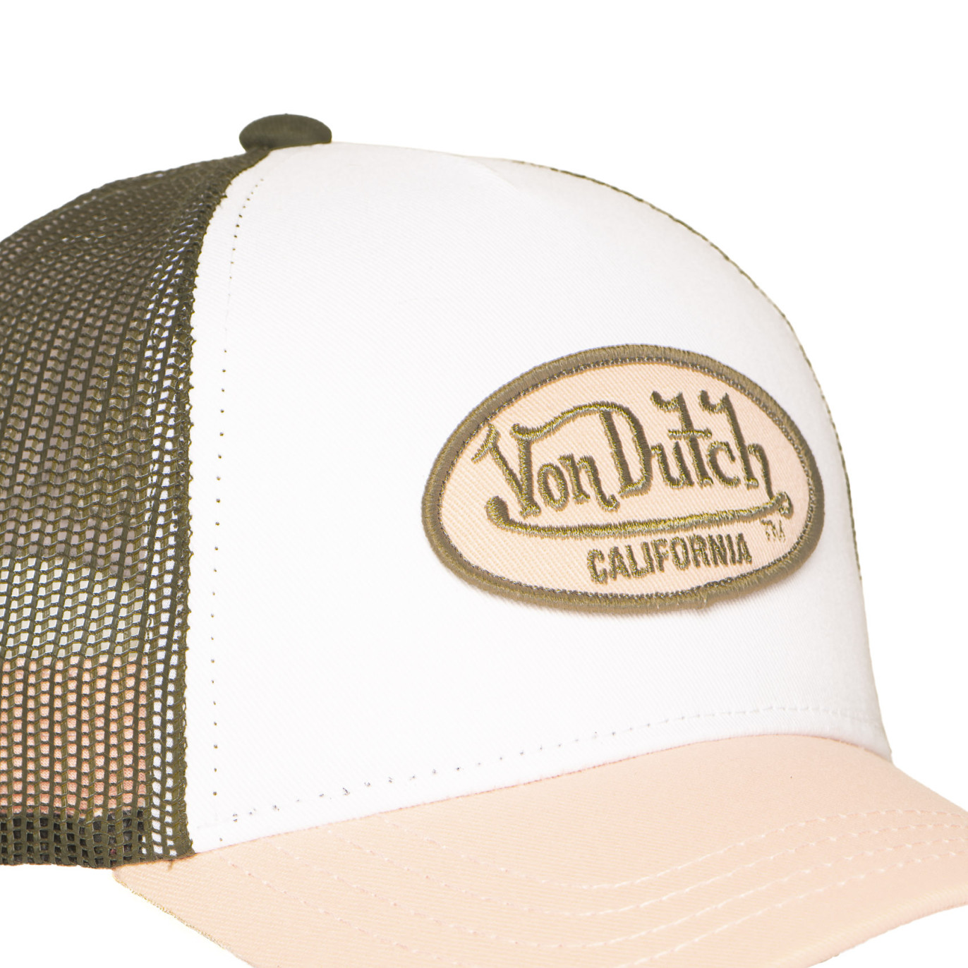 Casquette Vondutch Kaki Trucker Scratch en silicone BASIC | VonDutch
