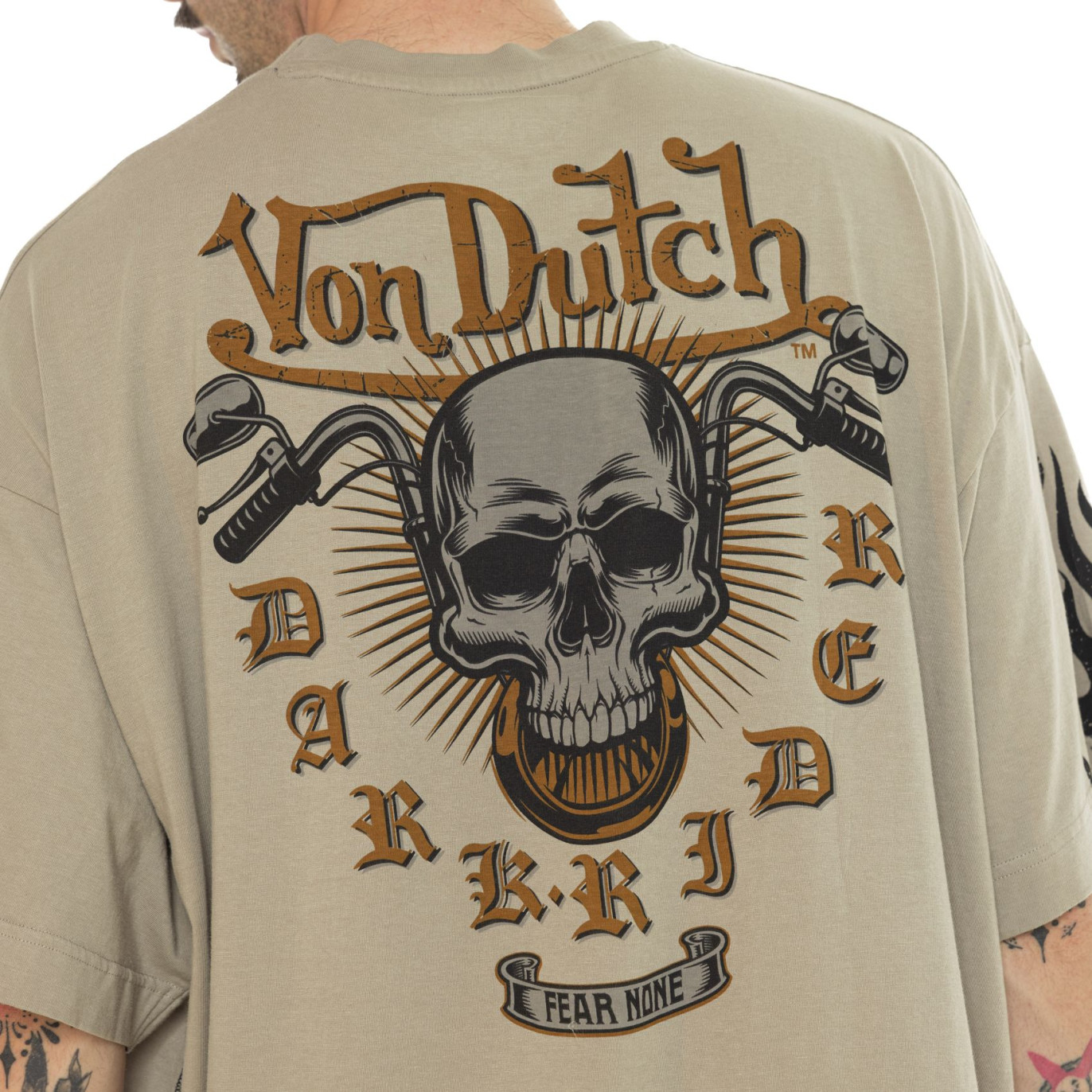 Tee Shirt Gris coupe Relaxed fit Col rond BOSTON | Homme - Vondutch | Von Dutch