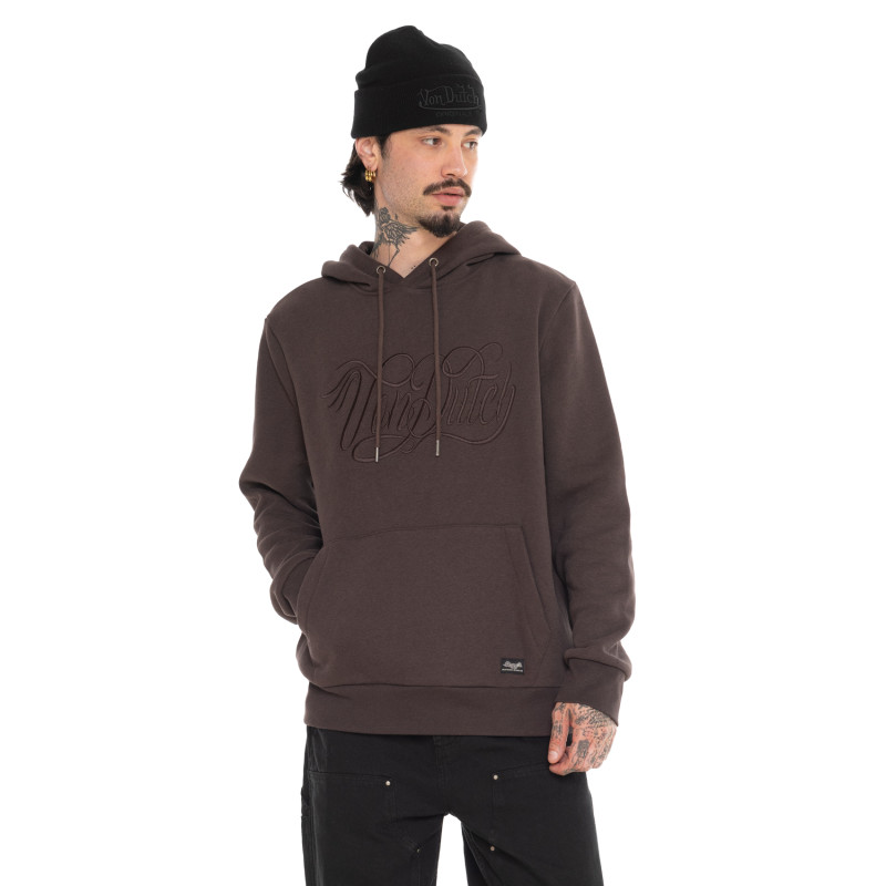 Sweat à capuche Marron Molletoné RUBEN | Homme - Vondutch | Von Dutch