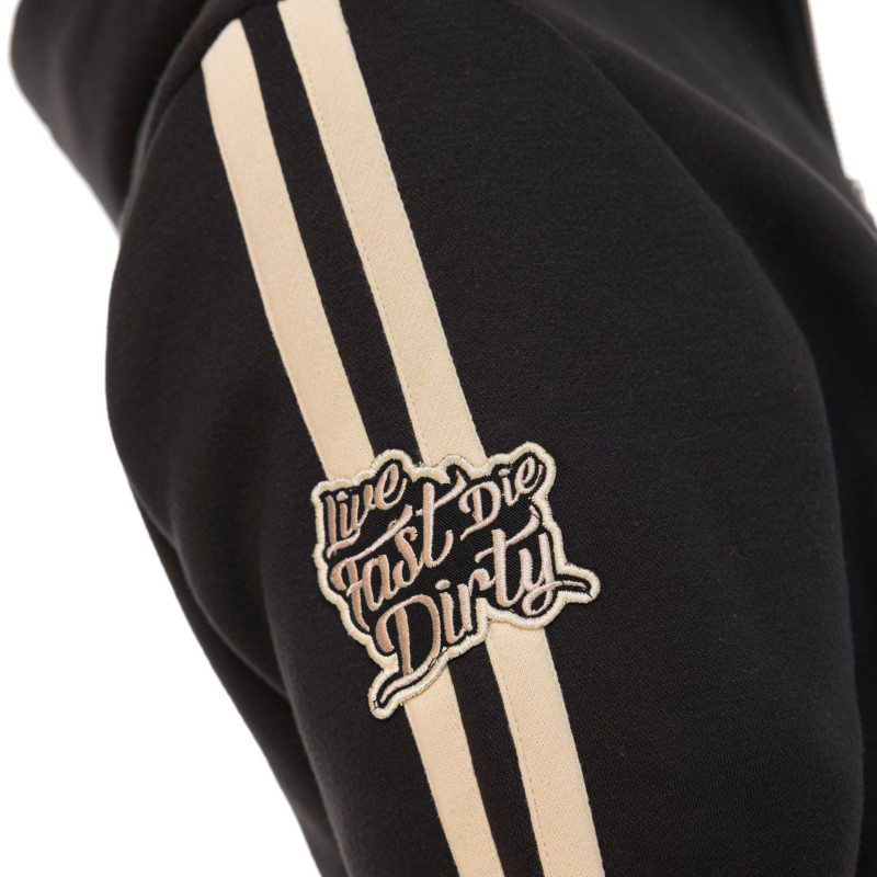 Sweat à capuche Zippé Noir Molletoné IZAN | Homme - Vondutch | Von Dutch