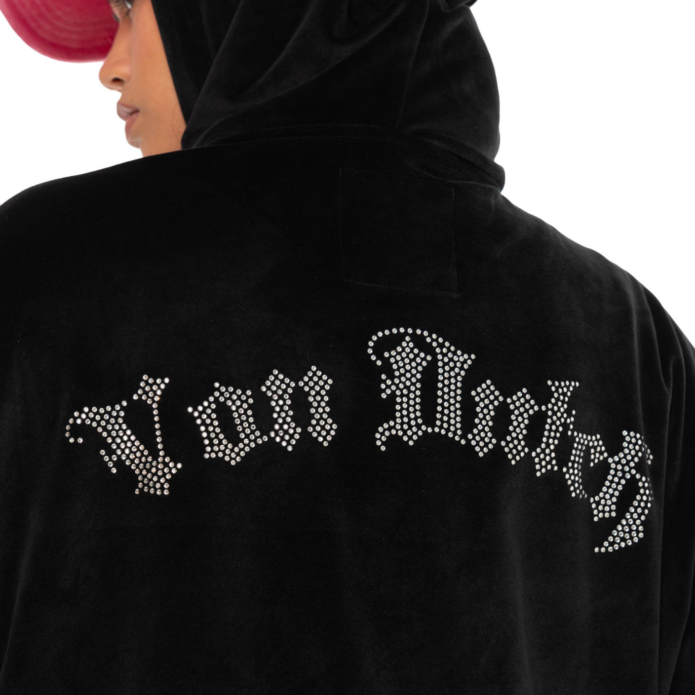 Sweat à capuche Zippé Noir DIAMS | Femme - Vondutch