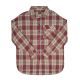 Chemise à carreaux manches longues femme avec poche patch tissé Deby