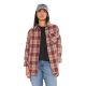 Chemise en Flanelle à carreaux coupe Régular Manches longues Rouge DEBY | Femme - Vondutch
