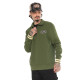 Sweat Sans capuche Zippé Vert Molletoné ALEC | Homme - Vondutch