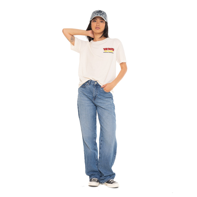 Tee Shirt Beige coupe Régular Col rond FACE | Femme - Vondutch | Von Dutch