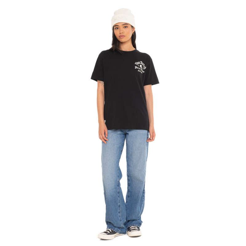 Tee Shirt Noir coupe Régular Col rond ROSES | Femme - Vondutch | Von Dutch
