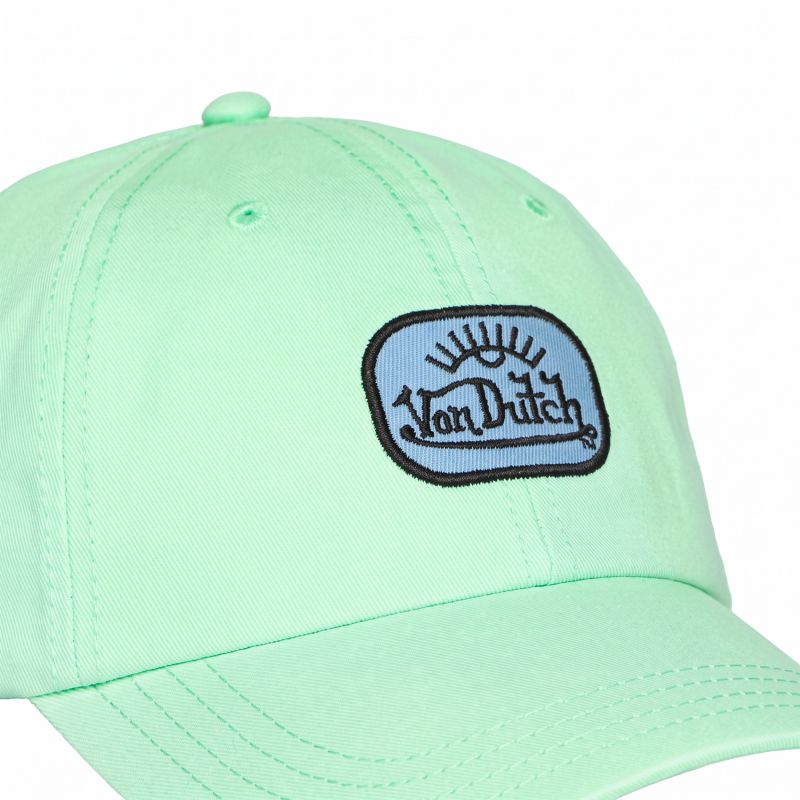 Casquette Vondutch Verte Dad cap Strapback / Boucle LOG