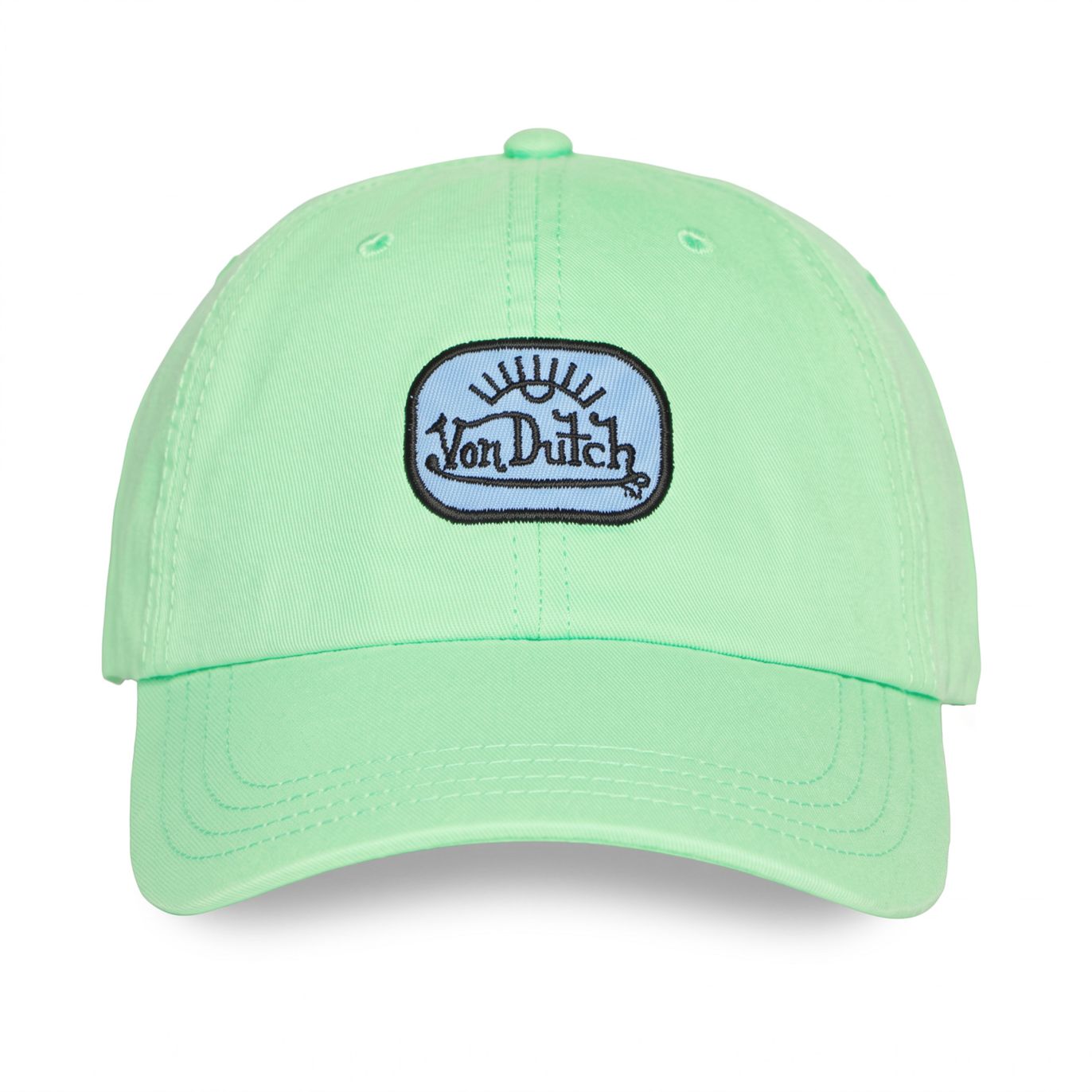 Casquette Vondutch Verte Dad cap Strapback / Boucle LOG