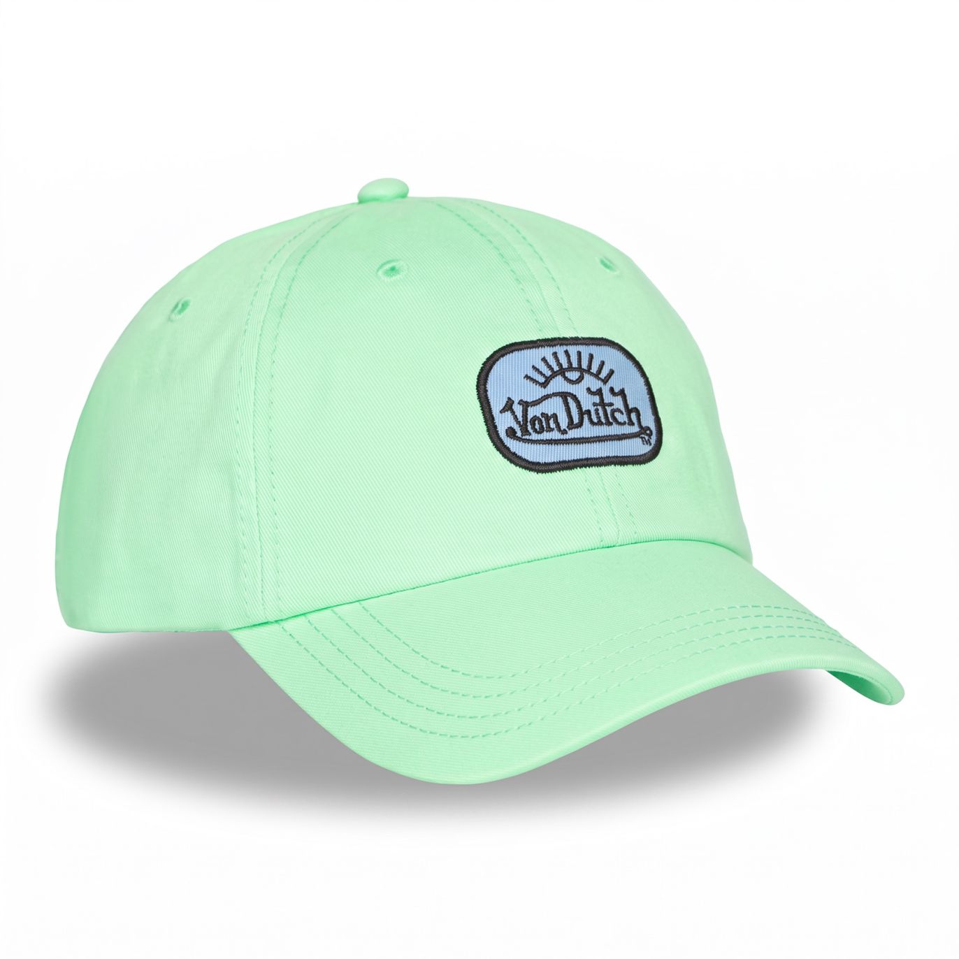Casquette Vondutch Verte Dad cap Strapback / Boucle LOG
