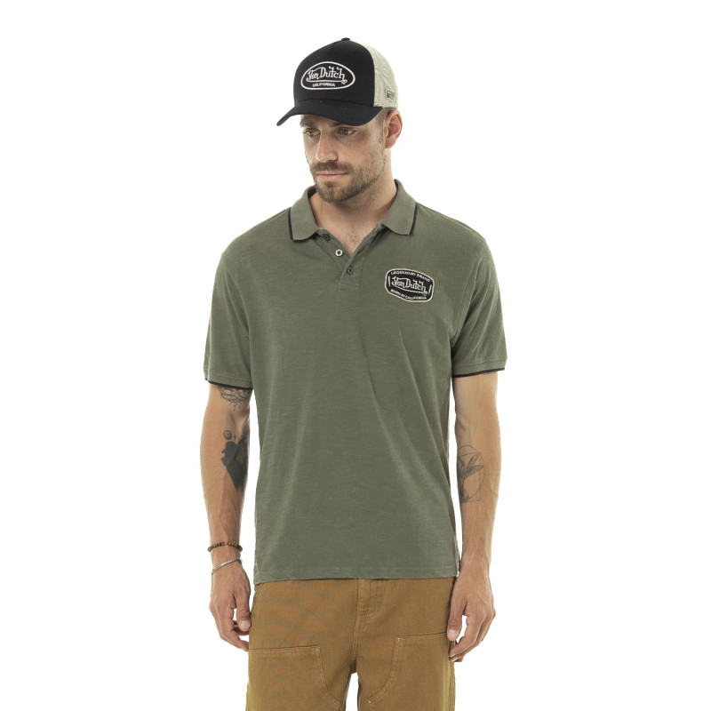 Polo Kaki coupe Régular Col boutonné EAGLE | homme - Vondutch