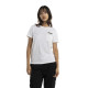 Tee Shirt Blanc coupe Régular Col rond STRASS | Femme - Vondutch