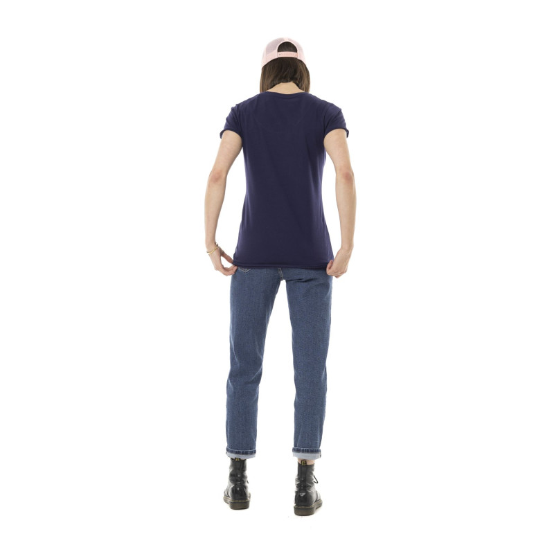 Tee Shirt Bleu coupe Régular Col V VINTAGE | Femme - Vondutch