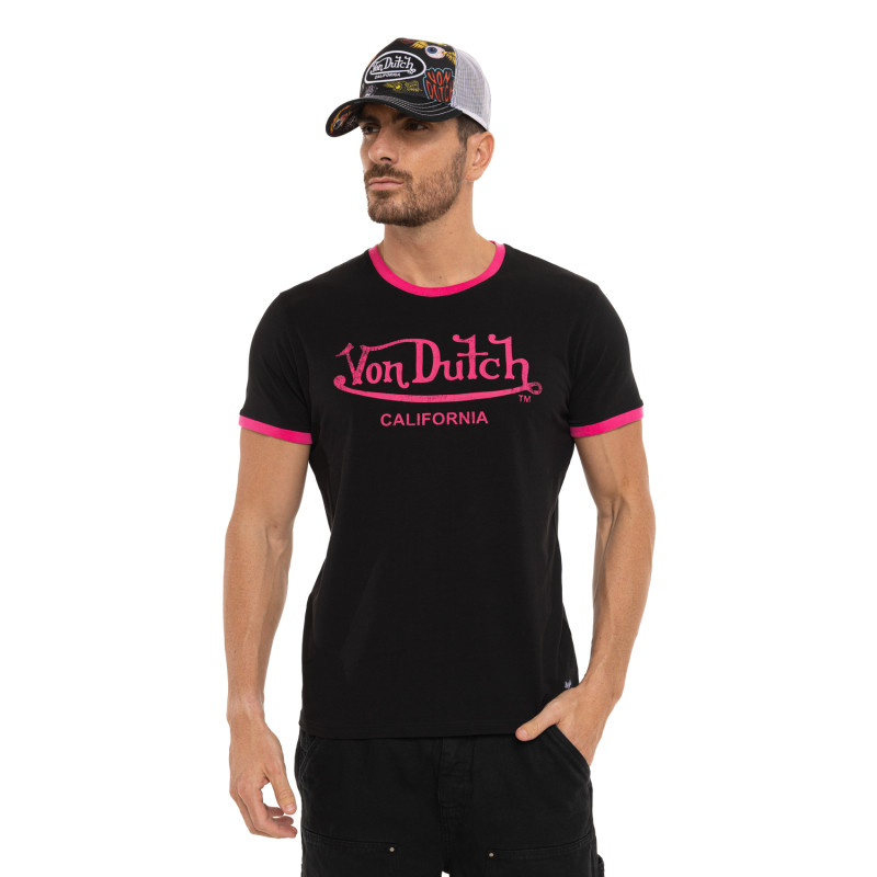Tee Shirt Noir coupe Régular Col rond BLAST | Homme - Vondutch