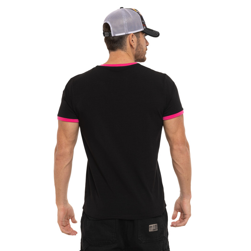 Tee Shirt Noir coupe Régular Col rond BLAST | Homme - Vondutch