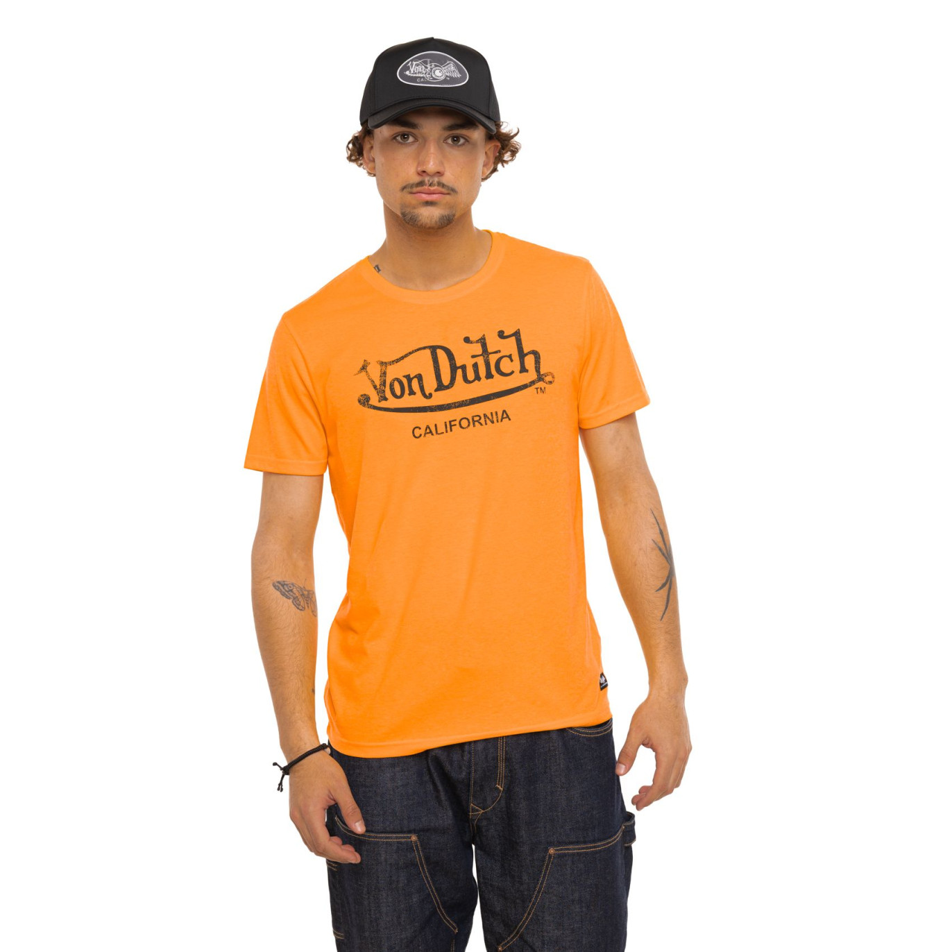 Tee Shirt Orange coupe Régular Col rond NEO | Homme - Vondutch