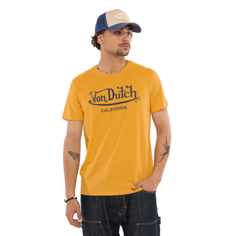 Tee Shirt Jaune coupe Régular Col rond FIRST | Homme - Vondutch