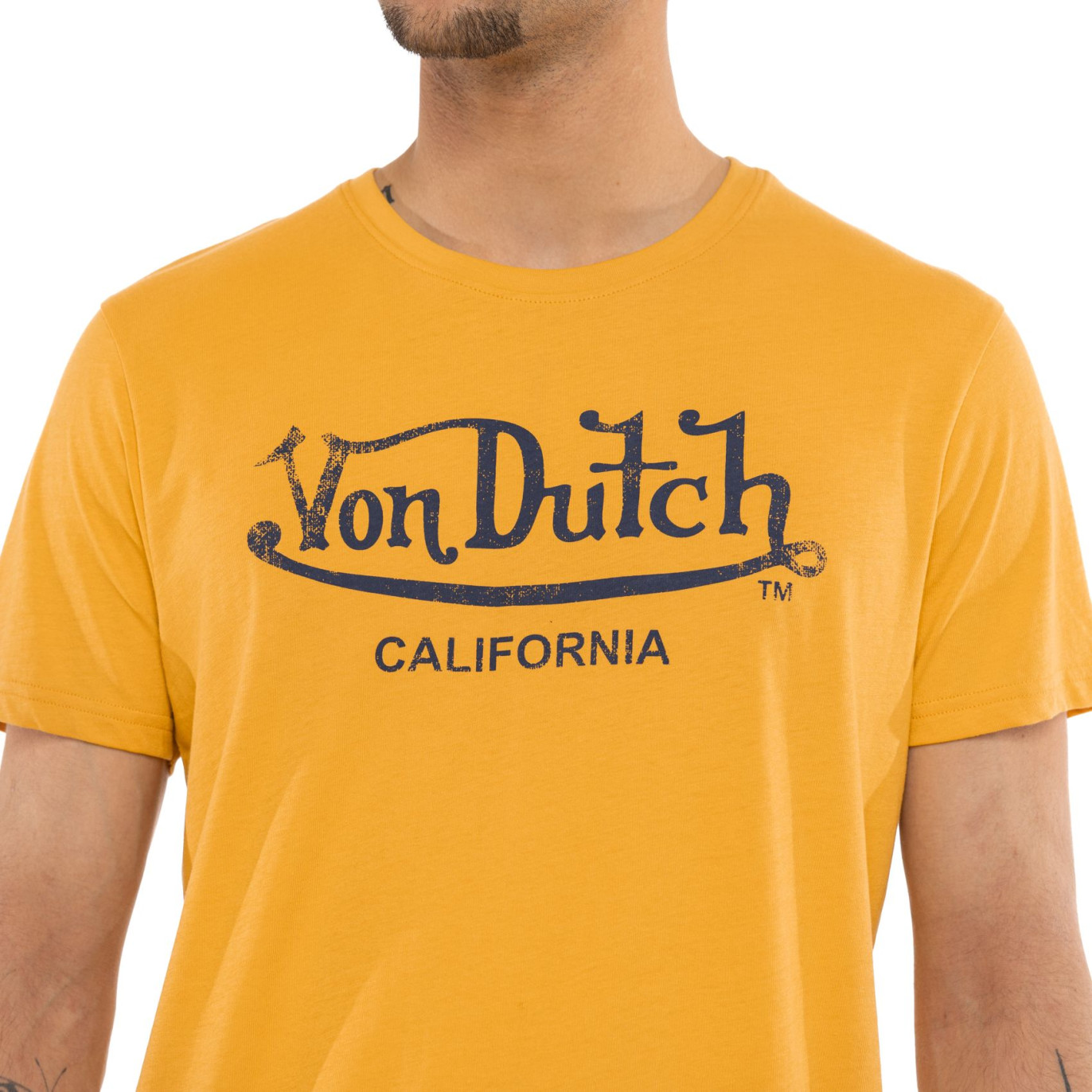 Tee Shirt Jaune coupe Régular Col rond FIRST | Homme - Vondutch
