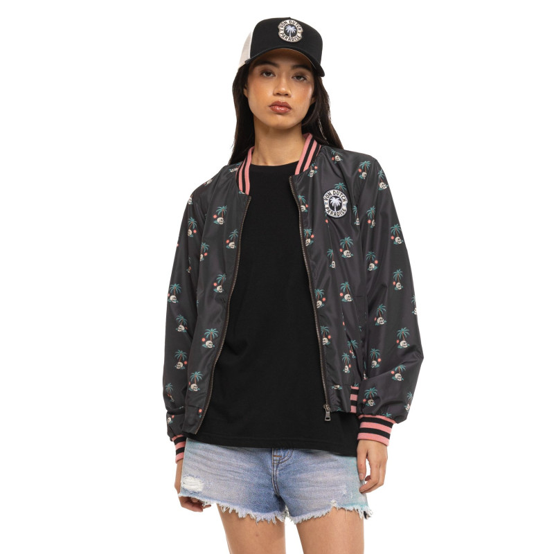 Blouson Mi saison Noire SKULL | Femme - Vondutch