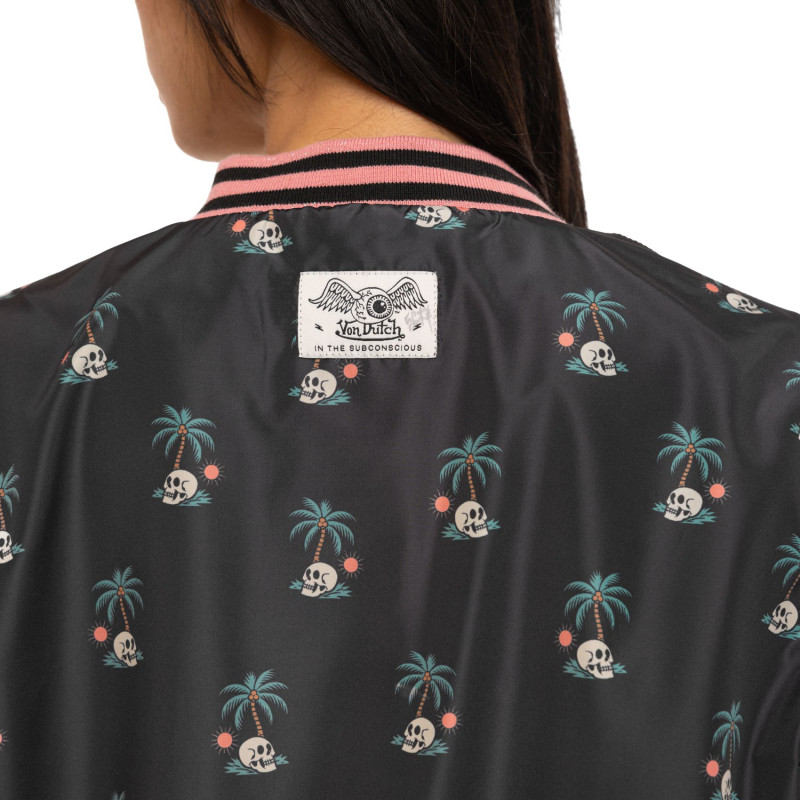 Blouson Mi saison Noire SKULL | Femme - Vondutch