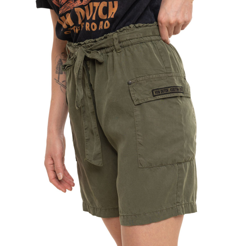 Short coupe Droit Kaki | Femme - Vondutch