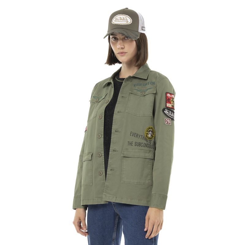 Veste Coton Femme Von Dutch Angel Kaki