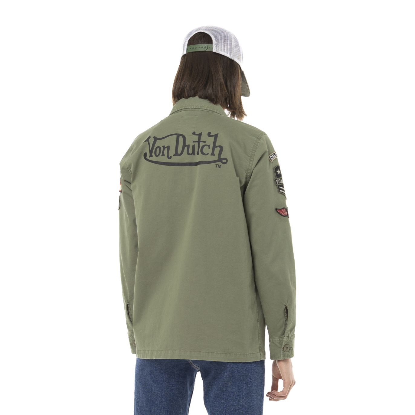 Veste Coton Femme Von Dutch Angel Kaki