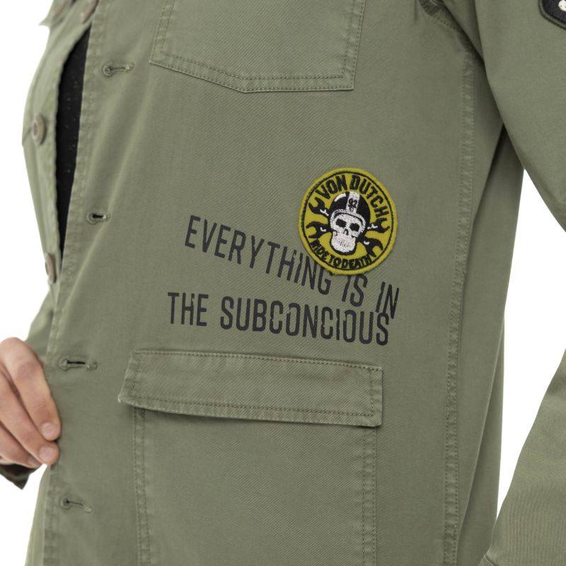 Veste Coton Femme Von Dutch Angel Kaki