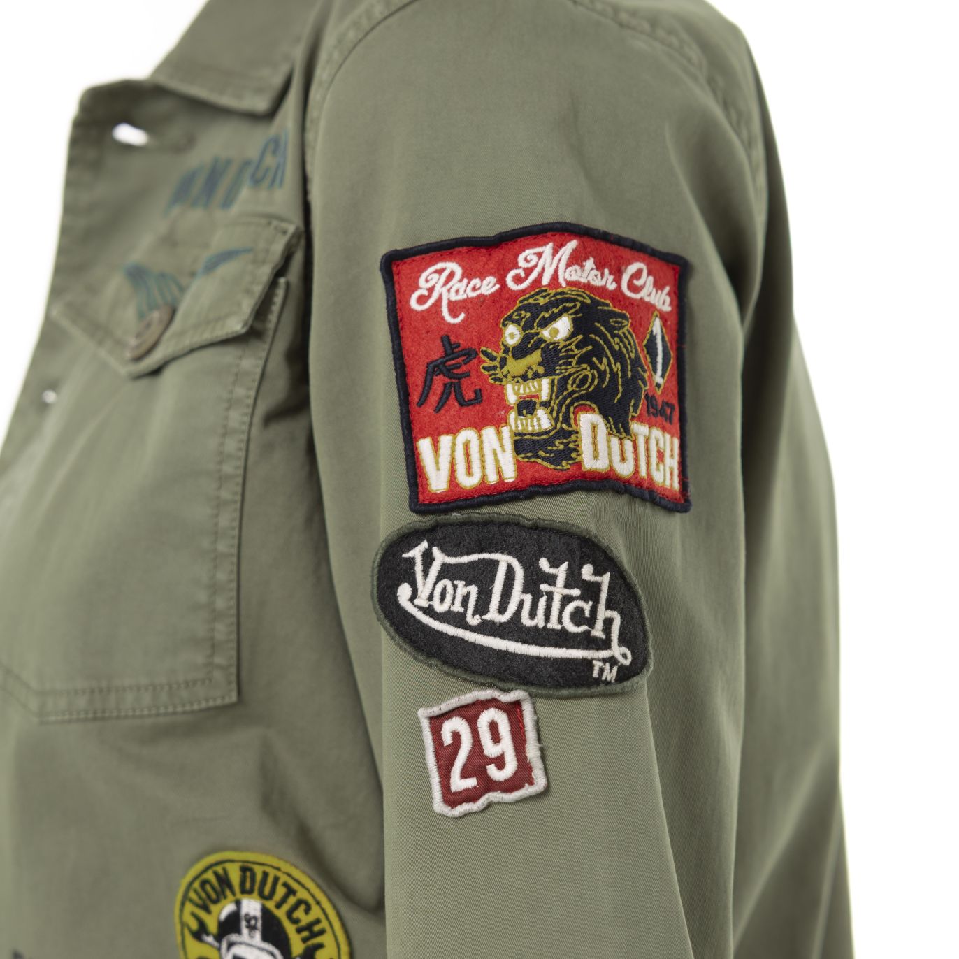 Veste Coton Femme Von Dutch Angel Kaki