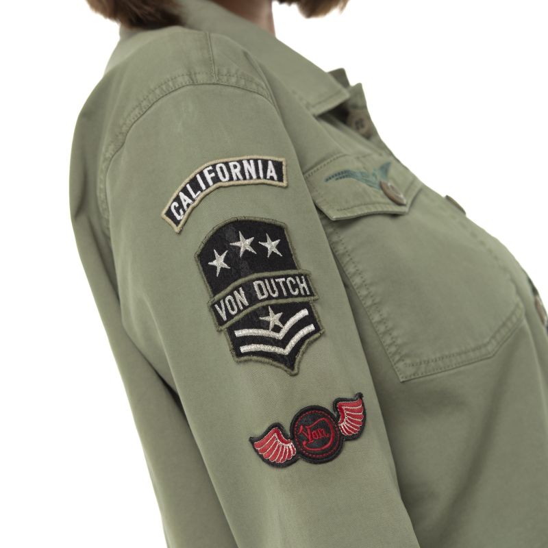 Veste Coton Femme Von Dutch Angel Kaki