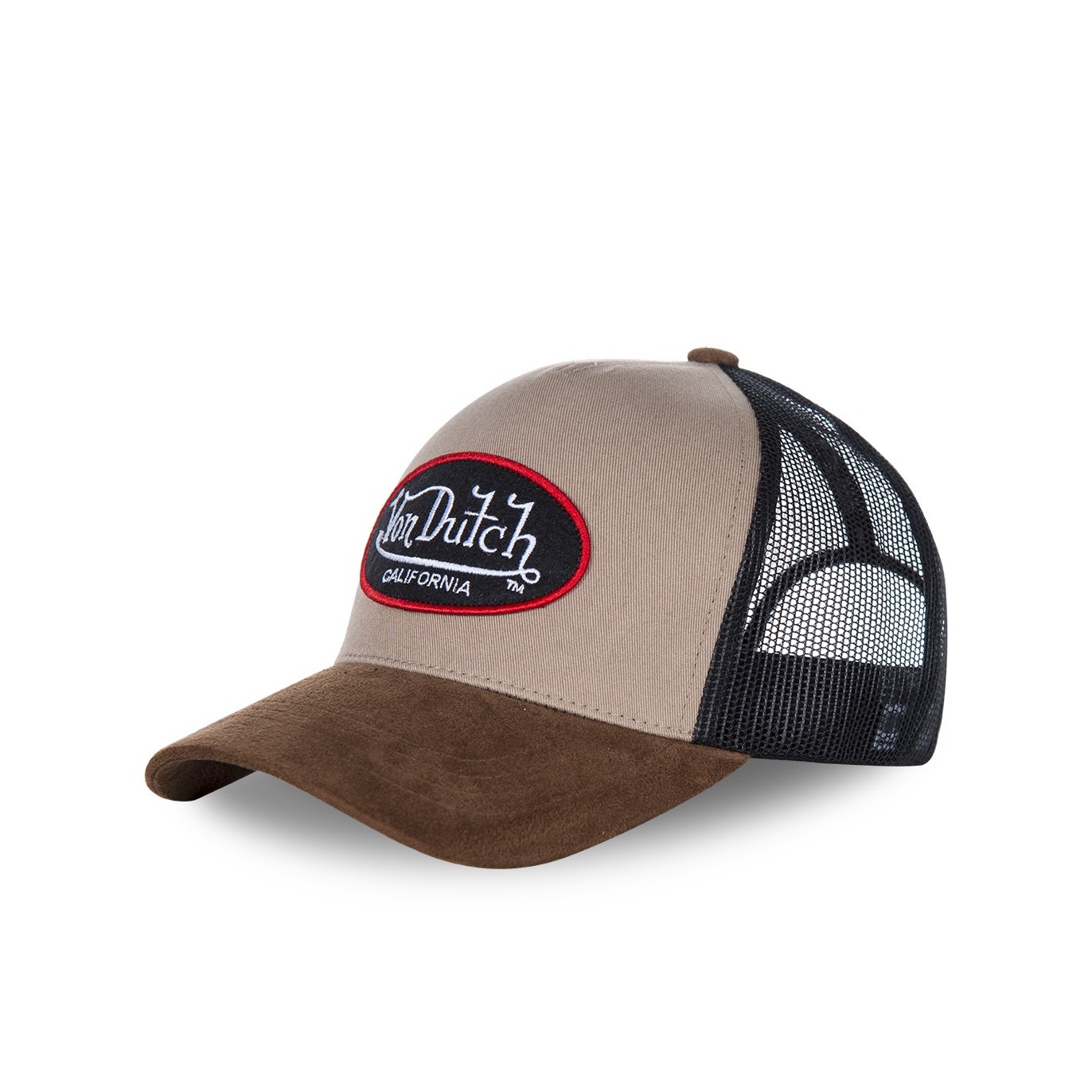 Casquette baseball filet Von Dutch Suede Beige Vondutch - 1