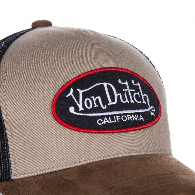 Casquette baseball homme VONDUTCH filet Suede Beige Vondutch - 3