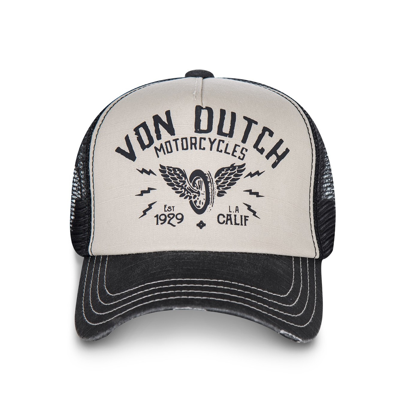 Casquette Trucker Filet Von Dutch Crew Kaki - Von Dutch