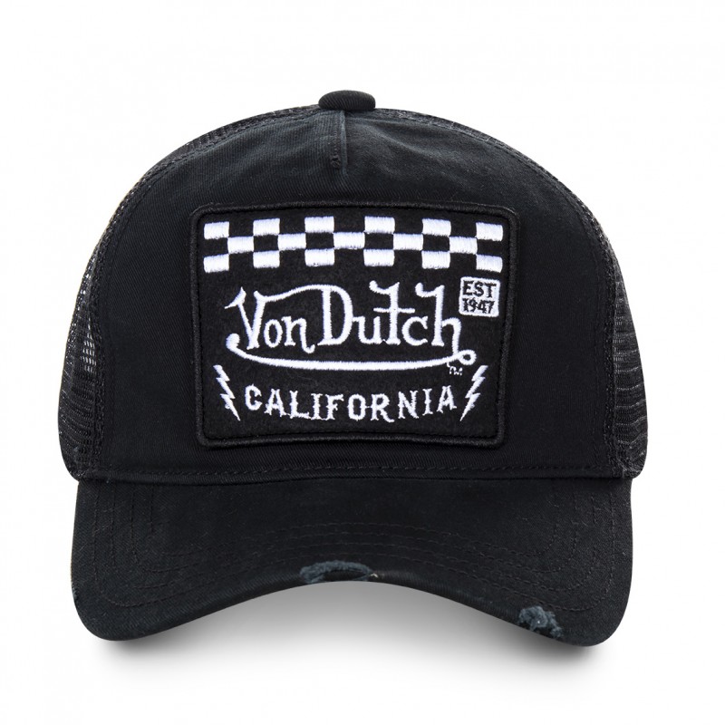 Casquette Von Dutch Trucker Ecusson Damier Vondutch - 2