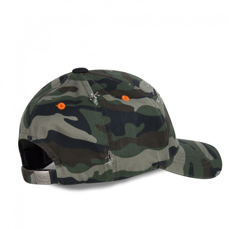 Casquette Vondutch Verte Baseball Strapback / Boucle effet Usé CAMO Vondutch - 4