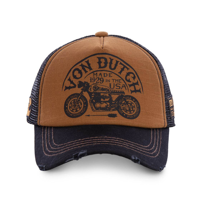 Casquette Trucker homme filet Von Dutch Crew Marron Vondutch - 2