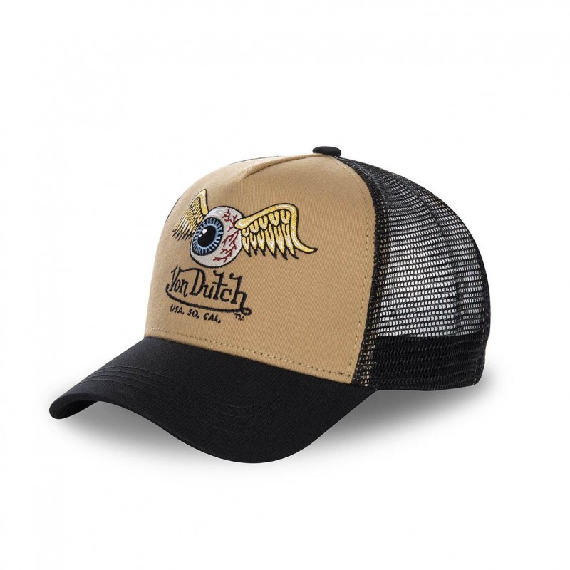 Casquette trucker Von Dutch Art Jaune Moutarde Vondutch - 1