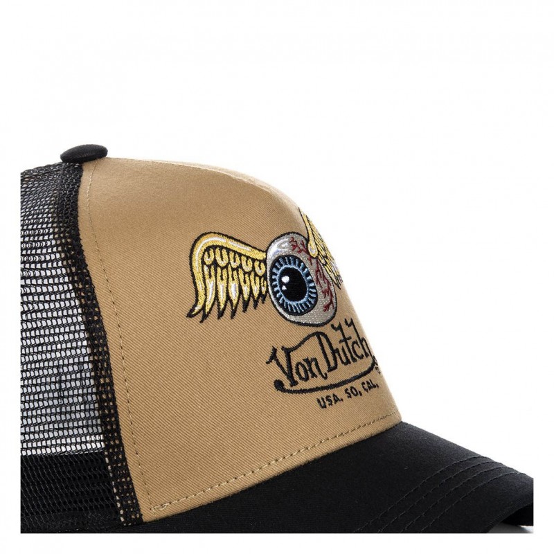 Casquette trucker Von Dutch Art Jaune Moutarde Vondutch - 3