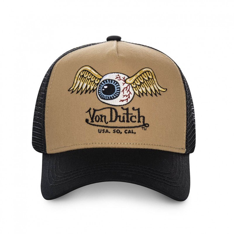 Casquette trucker Von Dutch Art Jaune Moutarde Vondutch - 2