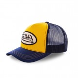 Von Dutch baseball cap in yellow and navy