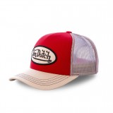 Von Dutch baseball cap in red and white