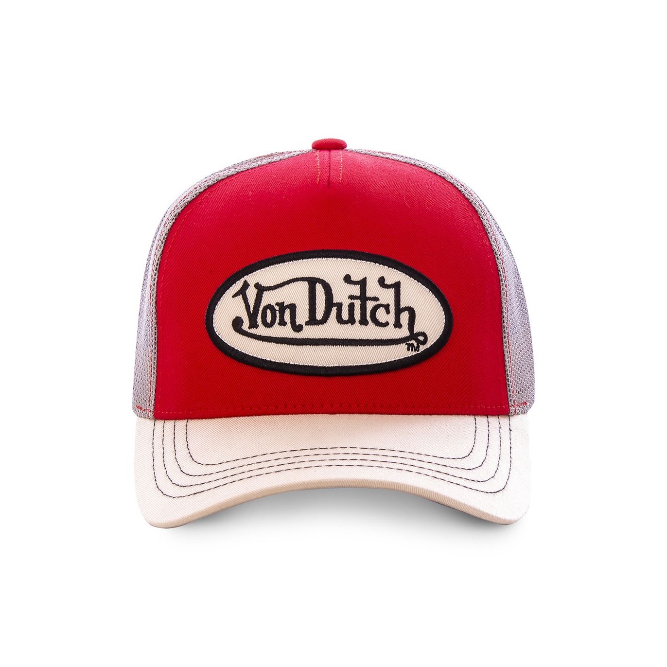 Casquette Von Dutch homme baseball Col Blanc et Rouge - Von Dutch
