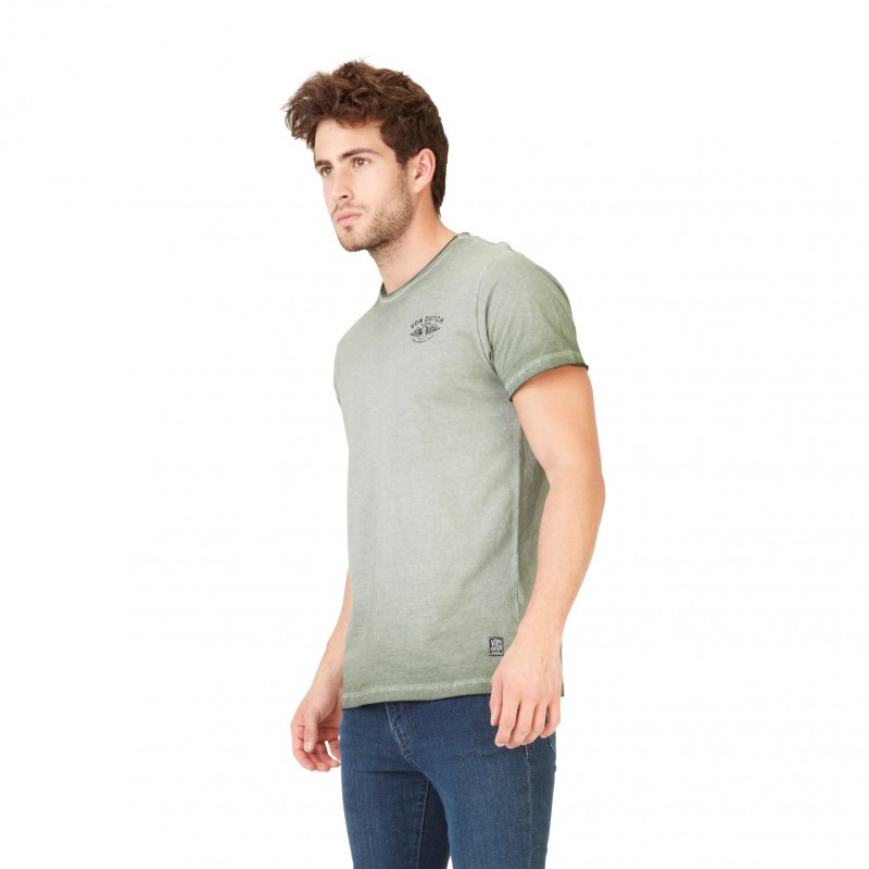 Men S Von Dutch Khaki Green Gardy T Shirt Von Dutch