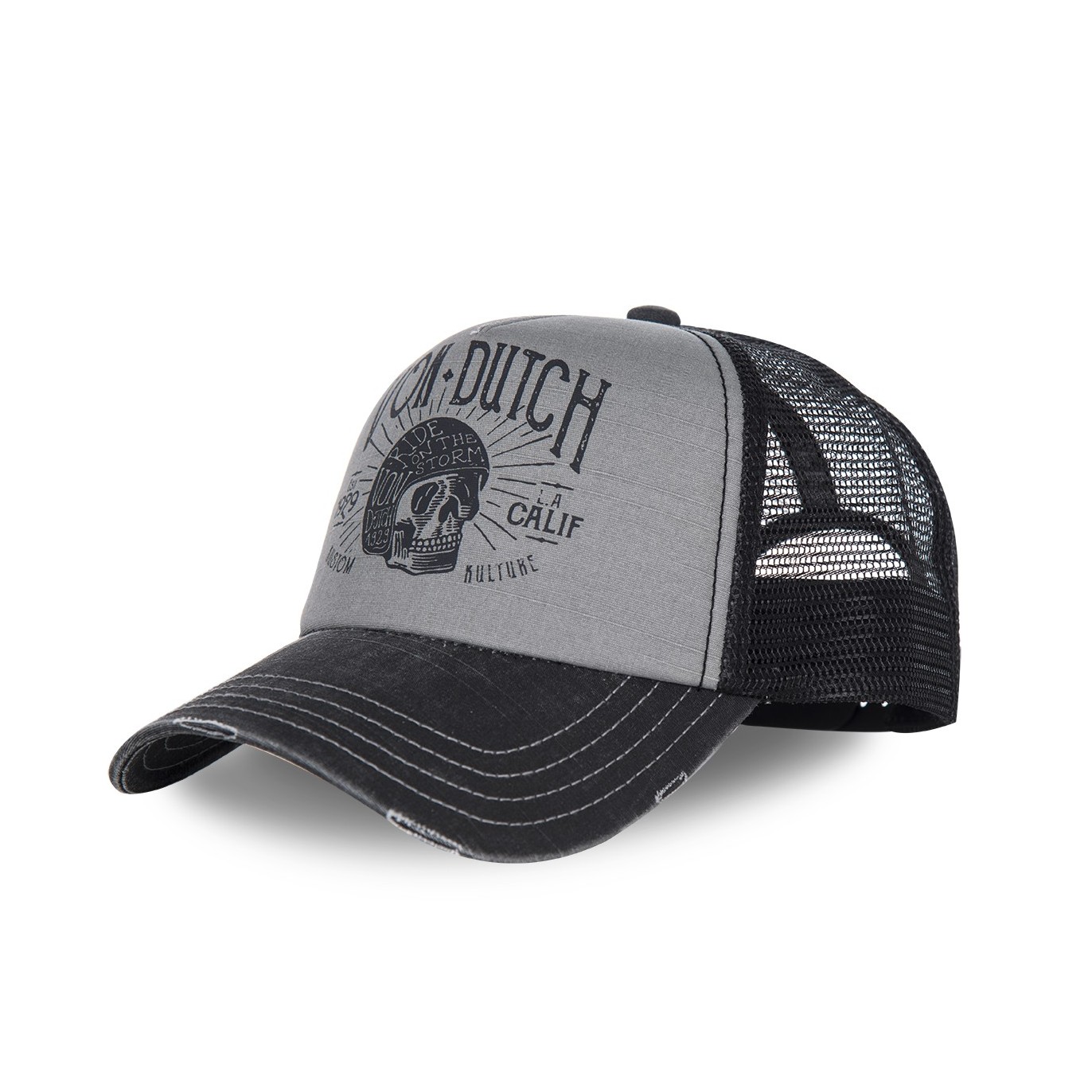 Grey and black Von Dutch Colors baseball cap - Von Dutch