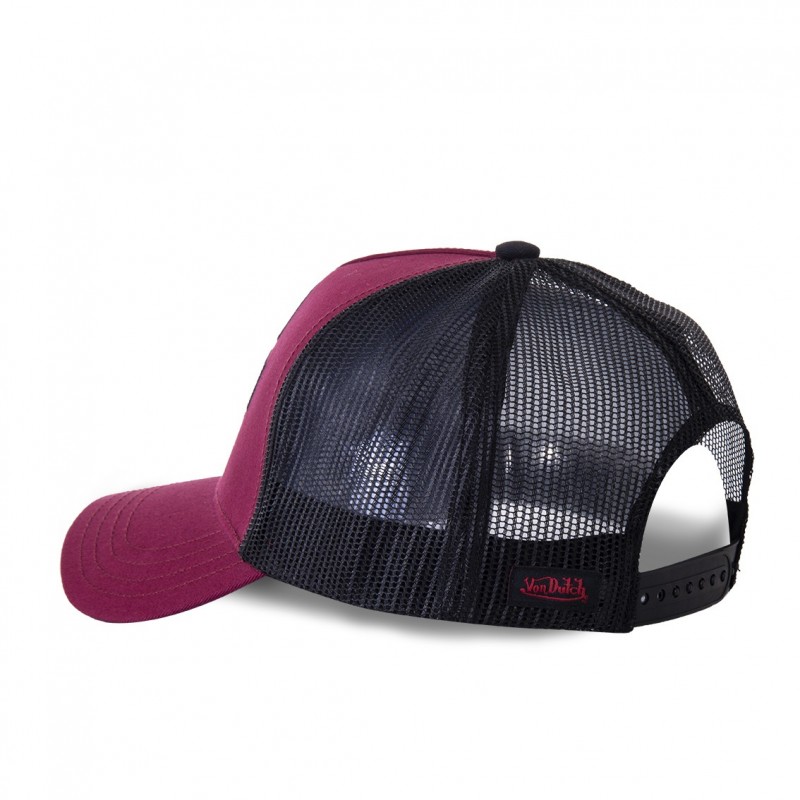 Casquette Vondutch Rouge Trucker Snapback BIKER Vondutch - 4