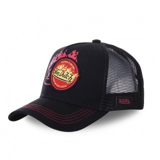 Casquette Von Dutch baseball Flamme noir Vondutch - 1