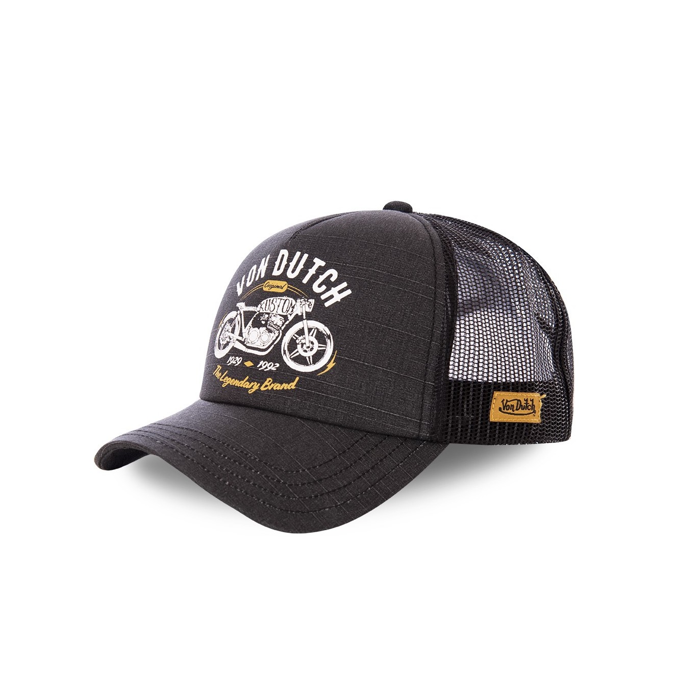 Casquette Vondutch Noire Trucker Snapback CREW Vondutch - 1