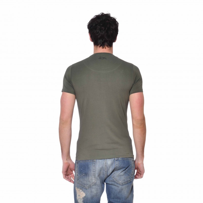 Tee Shirt Vert coupe Slim Col rond LIFE | Homme - Vondutch Vondutch - 3