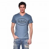 Men's Von Dutch Ron blue slim fit T-shirt